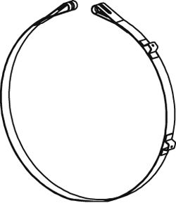 Rubber Mount, muffler DINEX 64891