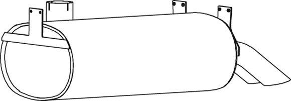 DINEX 69330 Rear Muffler