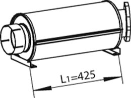 DINEX 69331 Centre Muffler