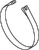 Clamping Piece, exhaust system DINEX 80927