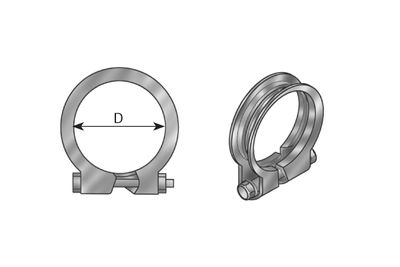 Clamping Piece, exhaust system DINEX 99096
