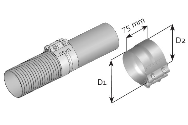 DINEX 99277 Clamping Piece, exhaust system