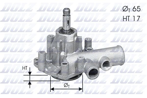 DOLZ A136 Water Pump, engine cooling