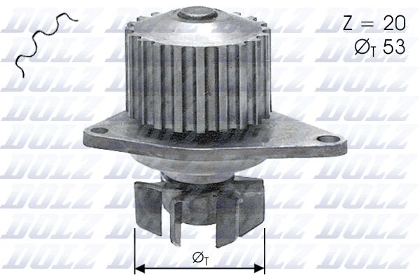 DOLZ C110 Water Pump, engine cooling