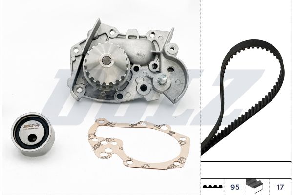 DOLZ KD001 Water Pump & Timing Belt Kit