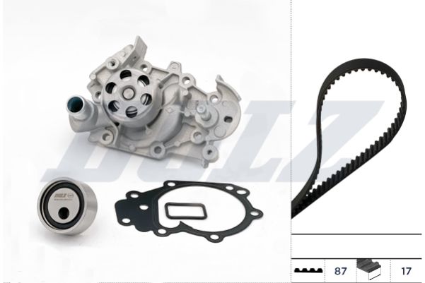 DOLZ KD002 Water Pump & Timing Belt Kit