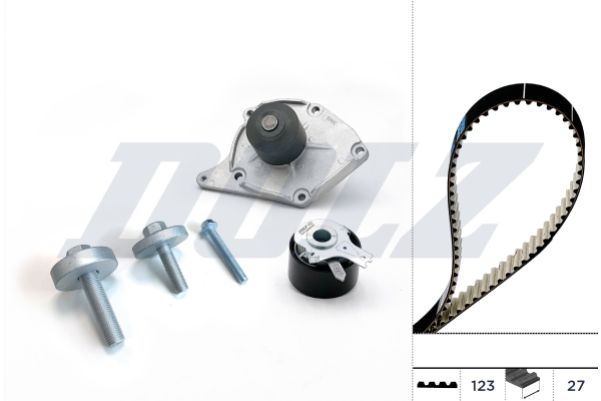DOLZ KD004 Water Pump & Timing Belt Kit