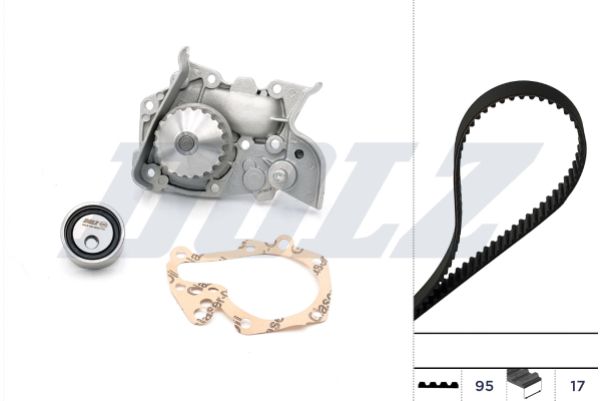 DOLZ KD017 Water Pump & Timing Belt Kit
