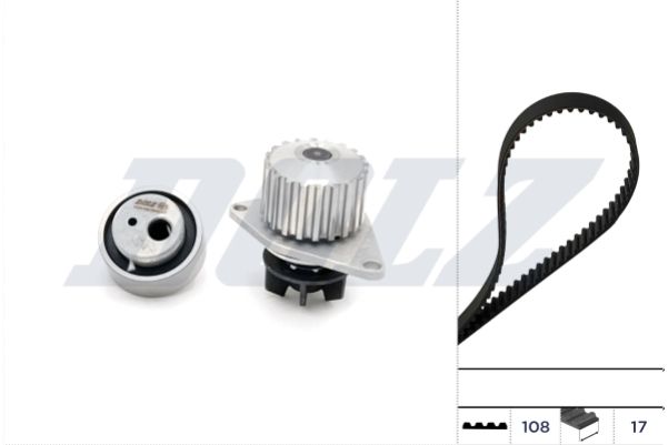DOLZ KD026 Water Pump & Timing Belt Kit