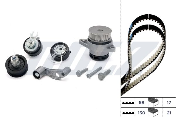 DOLZ KD051 Water Pump & Timing Belt Kit