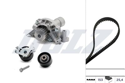 Water Pump & Timing Belt Kit DOLZ KD056