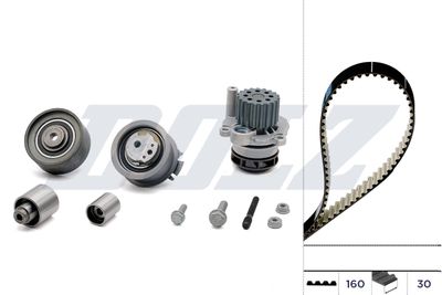 Water Pump & Timing Belt Kit DOLZ KD062