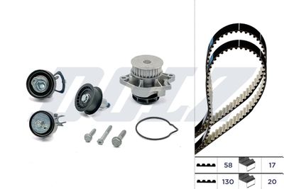 Water Pump & Timing Belt Kit DOLZ KD080