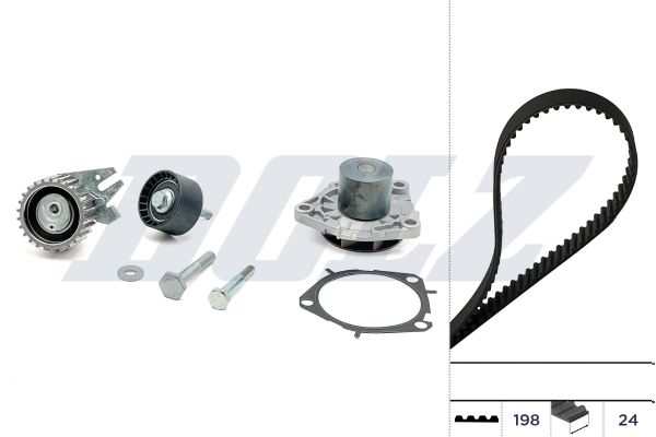 DOLZ KD084 Water Pump & Timing Belt Kit