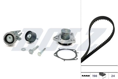 Water Pump & Timing Belt Kit DOLZ KD084