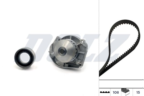 DOLZ KD088 Water Pump & Timing Belt Kit