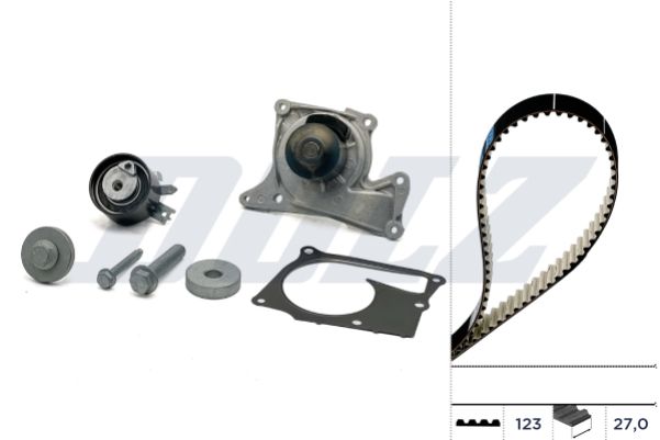 DOLZ KD103 Water Pump & Timing Belt Kit