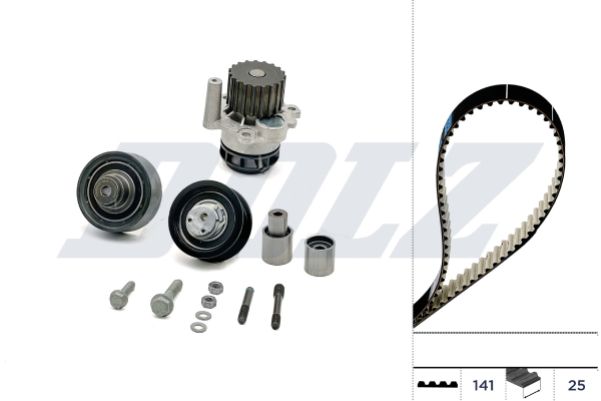 DOLZ KD104 Water Pump & Timing Belt Kit