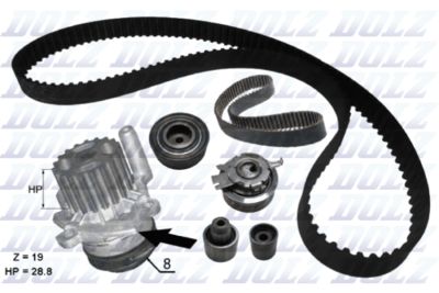 Water Pump & Timing Belt Kit DOLZ KD248