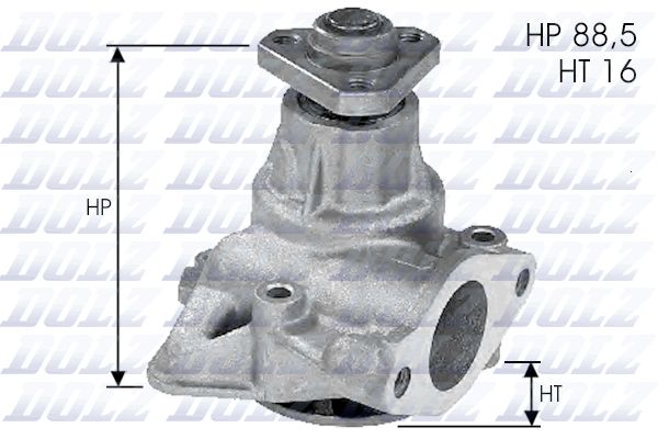 DOLZ L132 Water Pump, engine cooling
