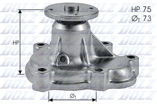 DOLZ O143 Water Pump, engine cooling
