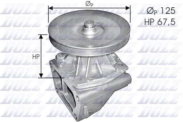 DOLZ S124 Water Pump, engine cooling
