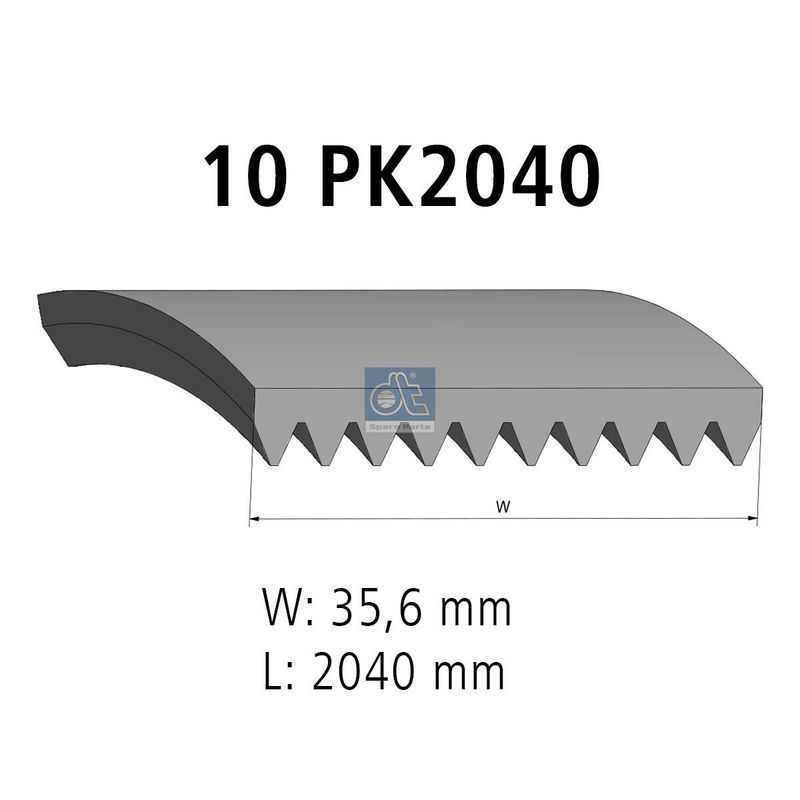 DT Spare Parts 1.21867 V-Ribbed Belt