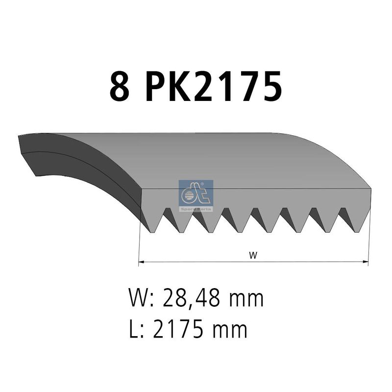 DT Spare Parts 1.21869 V-Ribbed Belt