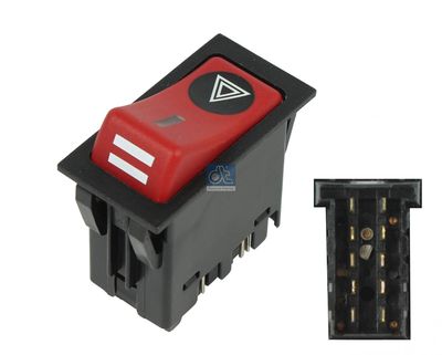 Hazard Warning Light Switch DT Spare Parts 3.33320