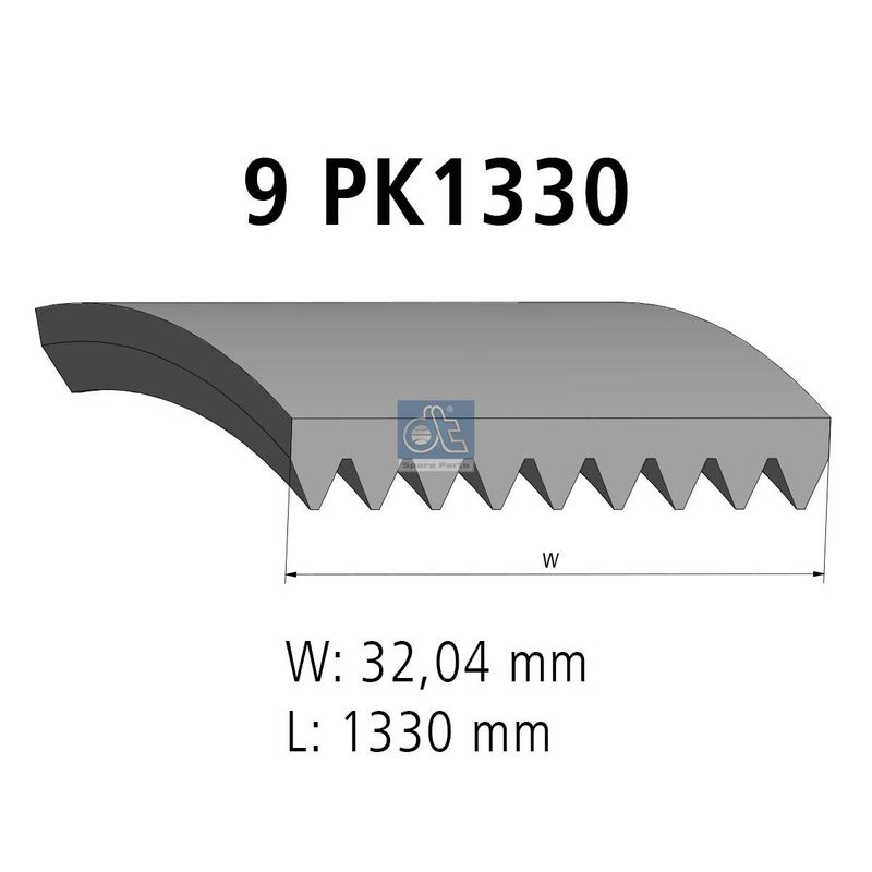 DT Spare Parts 3.34316 V-Ribbed Belt