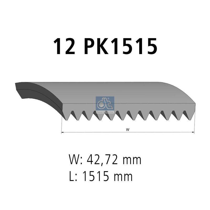 DT Spare Parts 4.80391 V-Ribbed Belt