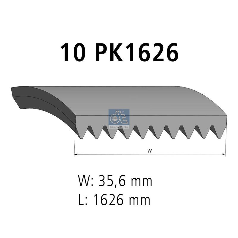 DT Spare Parts 4.80770 V-Ribbed Belt