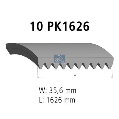 V-Ribbed Belt DT Spare Parts 4.80770