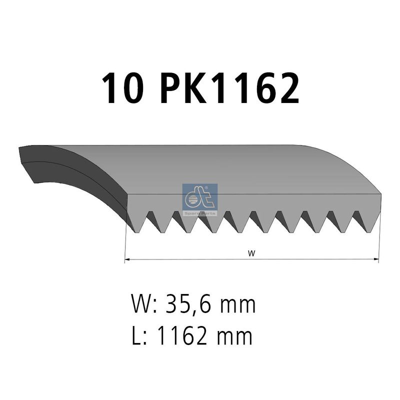 DT Spare Parts 4.81105 V-Ribbed Belt