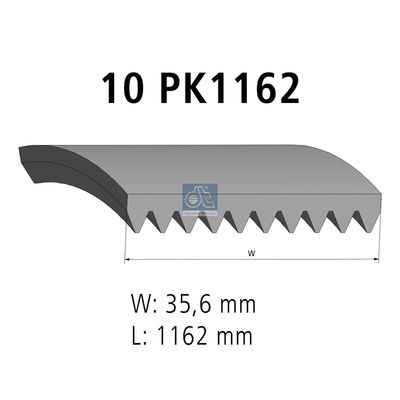 V-Ribbed Belt DT Spare Parts 4.81105
