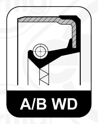 Shaft Seal, wheel hub ELRING 104.470