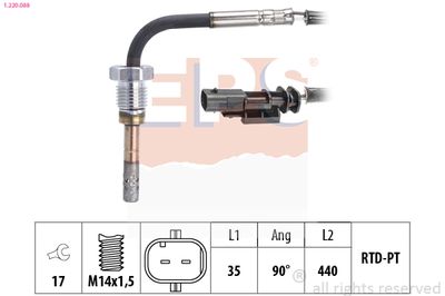 Sensor, exhaust gas temperature EPS 1.220.088