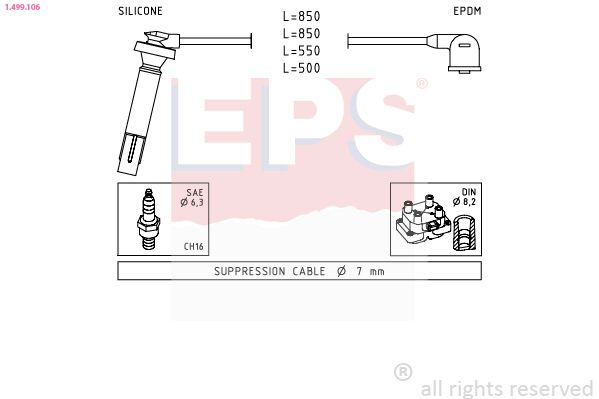 EPS 1.499.106 Ignition Cable Kit