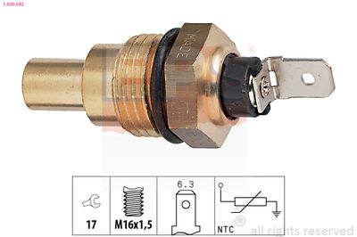 Sensor, coolant temperature EPS 1.830.042
