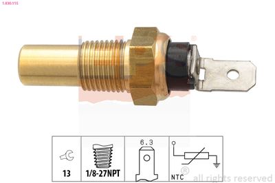 Sensor, coolant temperature EPS 1.830.115