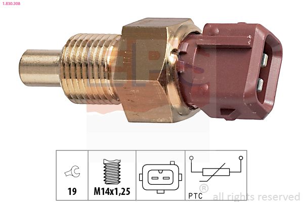 EPS 1.830.308 Sensor, coolant temperature