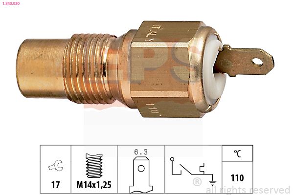 EPS 1.840.030 Temperature Switch, coolant warning lamp