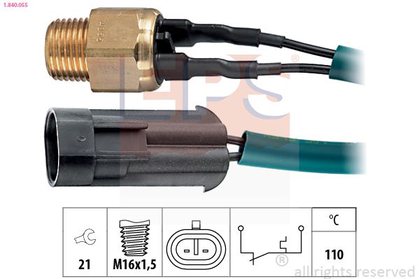 EPS 1.840.055 Temperature Switch, coolant warning lamp
