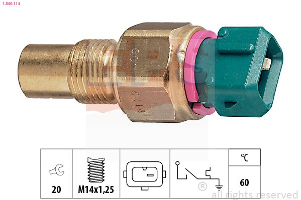 EPS 1.840.114 Temperature Switch, coolant warning lamp