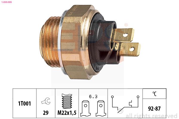 EPS 1.850.005 Temperature Switch, radiator fan