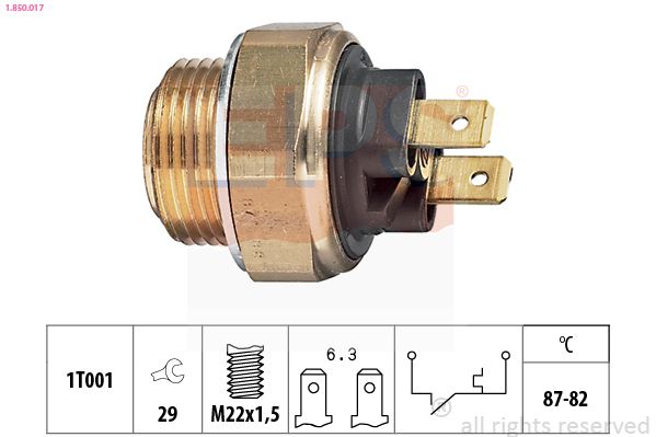 EPS 1.850.017 Temperature Switch, radiator fan