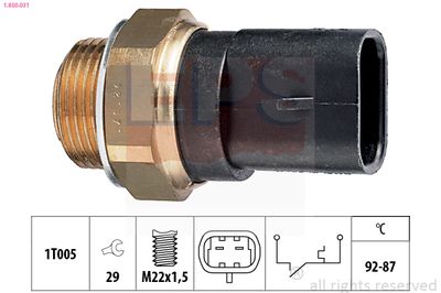 Temperature Switch, radiator fan EPS 1.850.031
