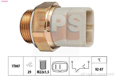 Temperature Switch, radiator fan EPS 1.850.049