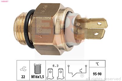 Temperature Switch, radiator fan EPS 1.850.057