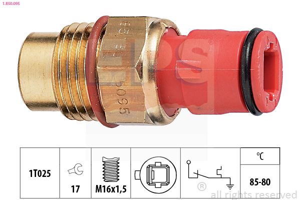 EPS 1.850.095 Temperature Switch, radiator fan